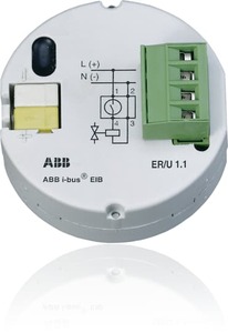 Electronic heating relay, 1 output, 230VAC / 24VAC / 24VDC, 1A - 1.9A, flush mount, Ref. ER/U 1.1
