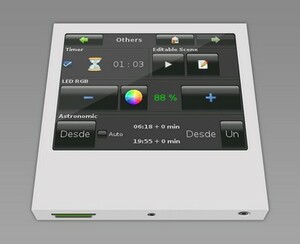 KNX room controller with touch screen, Touch_IT-SMART-SAW, with display, white, Ref. 22310501