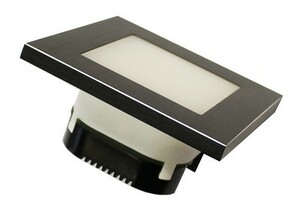 KNX, KNX-LED2S-AQB, aluminum, square, sanded, black, Ref. 41020424
