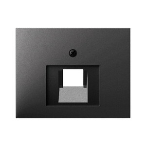Centre plate for FCC socket outlet, glossy