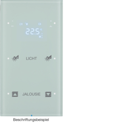 TOUCH SENSOR, 2-GANG, WITH THERMOSTAT GLASS