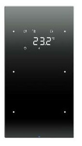 TOUCH SENSOR, 2-GANG, WITH THERMOSTAT GLASS