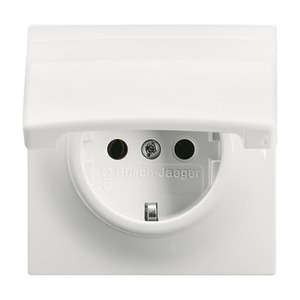 SCHUKO® socket outlet with hinged lid