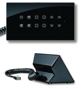 KNX Glass Touch Sensor Console, black