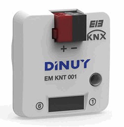KNX universal interface, 4 inputs, potential free, for switch wall box, Ref. EM KNT 001