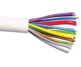 10 conductors twisted cable for Domos2. PVC cover. 750 V