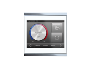 Corlo Touch,Touch Display for KNX,  3,5``, white, with crhome-plated glossy edge 