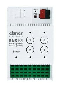 KNX electronic heating actuator, KNX K4, 4 outputs , DIN rail, Ref. 70320