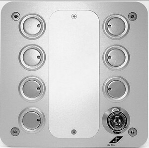 KNX / EIB panel with 7 push buttons / LED and 1 Key switch