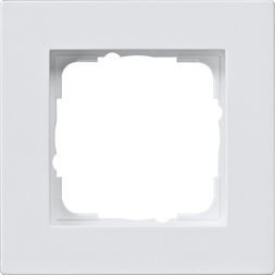 Cover frame Gira E2 for flush mounting Pure white glossy 1gang 