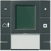 THERMOSTAT KNX DISPLAY LCD 6 GANG anthrazit