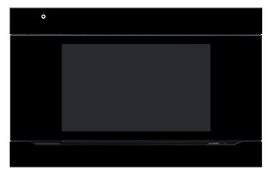 Frame for touch panel, 7" inch, serie Interra 4, black acrylic, Ref. ITR107-0202