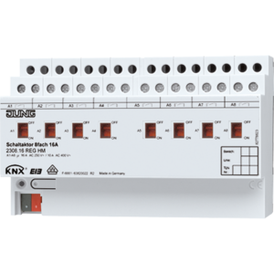 KNX switching actuator, 8 binary outputs , DIN rail, Ref. 2308.16 REGHM