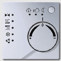 KNX room temperature controller aluminiun