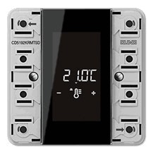 KNX room controller display compact module 2-gang