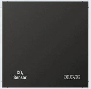 KNX CO2 Sensor anthrazit (lackiertes Aluminium)