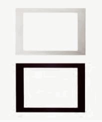 Frame for KNX touch panel, 3 - 3.9" inch, white, Ref. 88051