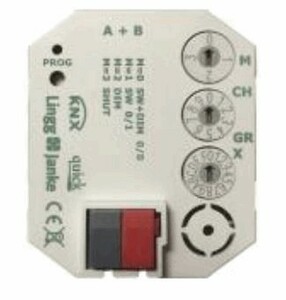 KNX universal interface, TS8F-1-QW, 8 inputs, potential free, for switch wall box, serie QUICK, Ref. Q77894