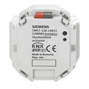 KNX shutter actuator, 1 channel shutter, 230VAC, 6A, flush mount, Ref. 5WG1 520-2AB13