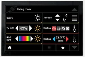 pureKNX-Line10  10`` touch panel with glass surface