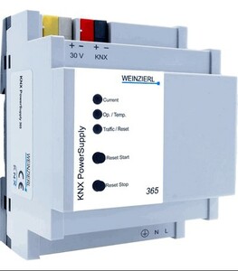 KNX power supply, KNX PowerSupply 365, 640mA, with additional output, Ref. 5335