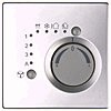 Room control unit with 2 push-buttons, housing of stainless steel, without temperature sensor