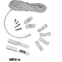 CONTACTO MAGNÉTICO PARA VENTANAS, CON CABLE 4m Y SOPORTES, MARRÓN
