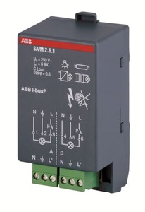 KNX switching actuator, 2 binary outputs , 6A, DIN rail, anthrazit, Ref. SA/M 2.6.1