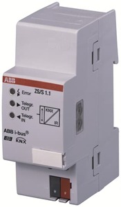 KNX Meter Interface Module, REG for ABB energy meters types DELTAplus, DELTAsingle, ODIN or ODINsingle, Ref. ZS/S 1.1