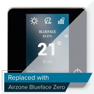 Airzone, Cable / thermostat. Airzone blueface color thermostat wired black (ce6), Ref. AZCE6BLUEFACECN