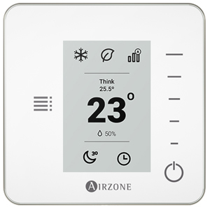 Airzone, thermostat. Airzone think monochrome thermostat wireless white 8z (ce6), Ref. AZCE6THINKRB