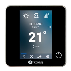 Airzone, Cable / thermostat. Airzone blueface color thermostat wired black 32z (di6), Ref. AZDI6BLUEFACECN