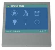 KNX room controller with touch screen, Touch_IT C3-SAS, with display, aluminium, Ref. 22310303