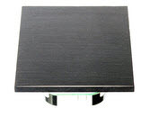 KNX humidity / temperature sensor, Neo-THC-AQB, aluminum, square, sanded, black, Ref. 30531584