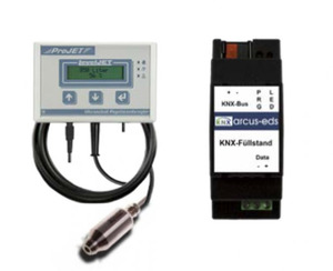 KNX hydrostatic - meter level / ultrasonic - level and distance meter sensor, REG-S8-F-PM25, Ref. 30807032