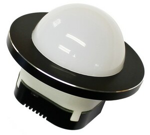 baseLighting, KNX-LED4-ARB-H, round, aluminum anodized, black, Ref. 41040244