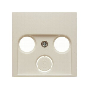 Centre plate for aerial socket, 2 and 3-hole 