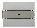 KNX push button 2 rockers, bus coupler needed, with inscription space, flush mount, serie ARSYS, stainless steel laquered, Ref. 7516 16 43