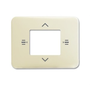 Cover plate for control element, 6 fold. Ivory/white. Busch-Installation bus KNX.