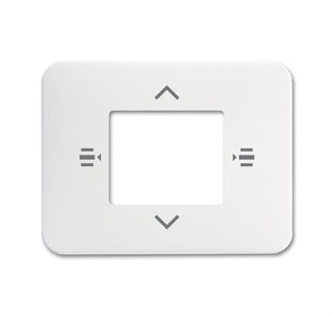 Cover plate for control element, 6 fold. Studio white mat. Busch-Installation bus KNX.