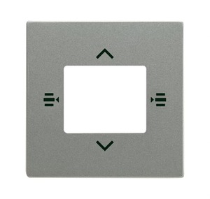 Cover plate for control element, 6 fold. Metallic grey. Busch-Installation bus KNX.