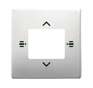 Cover plate for control element, 6 fold. Stainless steel. Busch-Installation bus KNX.