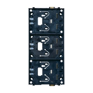 Support frame. 3 fold. Black. ABB i-bus KNX. Busch-priOn Control elements.