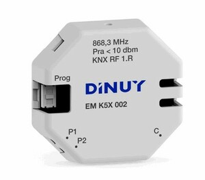 KNX RF push button, 2 inputs, potential free, for switch wall box, Ref. EM K5X 002
