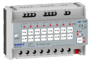  REGULATION ACTUATOR RLC + LED 8 CHANNELS 250W KNX, Ref. RE KNT 008