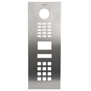 Front panel  for DoorBird D2101KV, stainless steel V4A (salt-water and grinding dust resistant), brushed