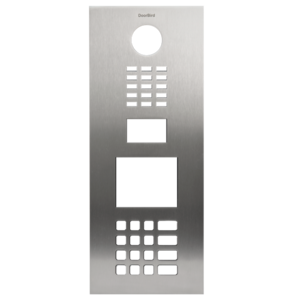 Front panel for DoorBird D21DKV, stainless steel V4A , brushed