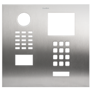 Front panel for DoorBird D2101xKH, stainless steel V4A (salt-water and grinding dust resistant), brushed
