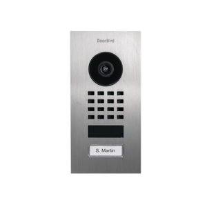 Doorbird videoportero ip d1101v acero inoxidable v4a (resistente al agua salada), cepillado.  video-door communication video-door communication, SIP / SIP client, outdoor unit, for switch wall box, stainless steel, Ref. 423866799