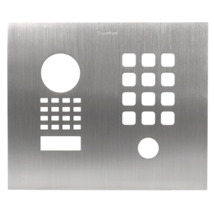 Front panel for DoorBird D1101KH Classic Surface-/Flush-mount, stainless steel V2A, brushed